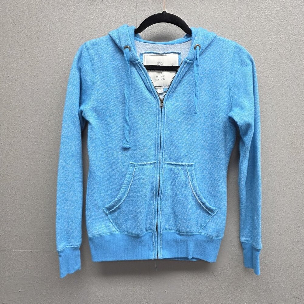 Free Spirit Hoodie Womens Small Blue University 88 Sweatshirt Zip Up Casual NY
